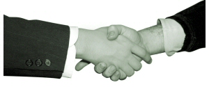 Decoration - Photo of a hand shake