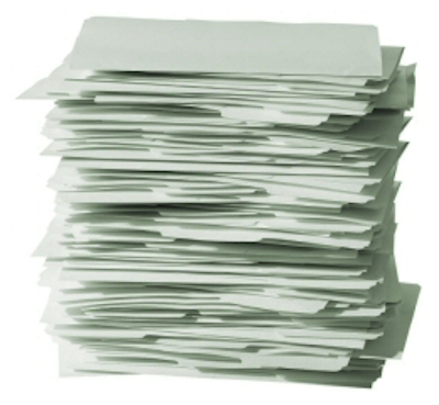 Decoration - Photo of a stack of folders